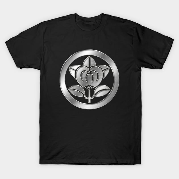 Ii Clan Kamon Silver Chrome T-Shirt by Takeda_Art